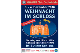 Plakat - Weihnacht im Schloss © Kiwanis Club Ostholstein
