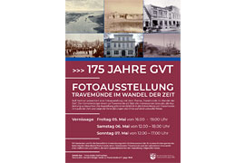 Plakat Fotoausstellung „Travemünde im Wandel der Zeit“