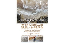 Plakat Ausstellung „Structure meets Nature“ – Regine Kasper