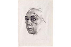 Käthe Kollwitz, Selbstbildnis, 1924, Lithografie