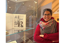 Esther Dörrhöfer in der Kollwitz-Ausstellung im Ostholstein-Museum